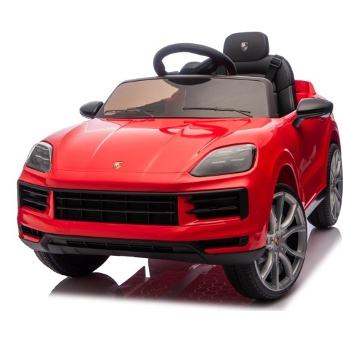 Pojazd elektryczny Porsche Cayenne, czerwony