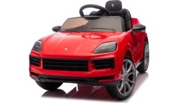 Pojazd elektryczny Porsche Cayenne, czerwony