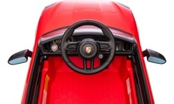 Pojazd elektryczny Porsche Cayenne, czerwony