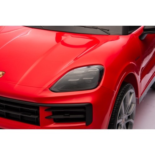 Pojazd elektryczny Porsche Cayenne, czerwony