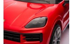 Pojazd elektryczny Porsche Cayenne, czerwony