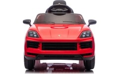 Pojazd elektryczny Porsche Cayenne, czerwony