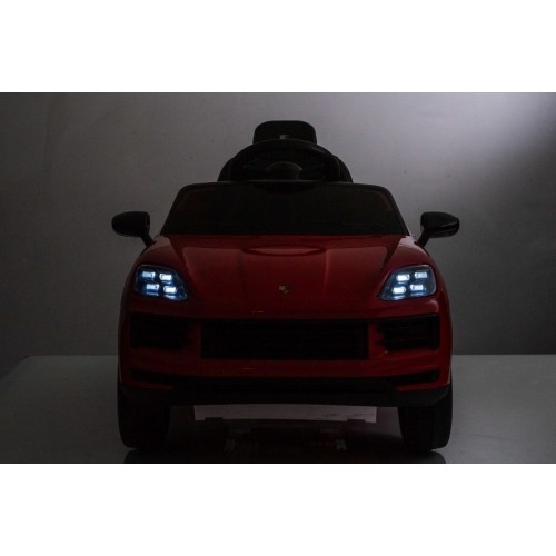 Pojazd elektryczny Porsche Cayenne, czerwony