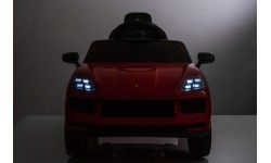 Pojazd elektryczny Porsche Cayenne, czerwony