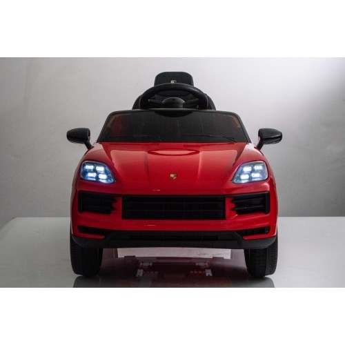 Pojazd elektryczny Porsche Cayenne, czerwony