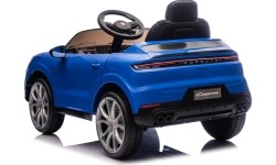 Pojazd elektryczny Porsche Cayenne, niebieski
