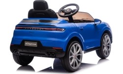 Pojazd elektryczny Porsche Cayenne, niebieski