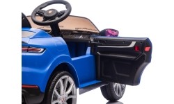 Pojazd elektryczny Porsche Cayenne, niebieski