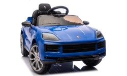 Pojazd elektryczny Porsche Cayenne, niebieski