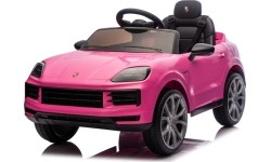 Pojazd elektryczny Porsche Cayenne, różowy