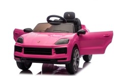Pojazd elektryczny Porsche Cayenne, różowy