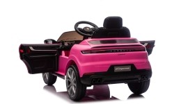 Pojazd elektryczny Porsche Cayenne, różowy
