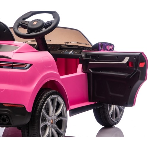 Pojazd elektryczny Porsche Cayenne, różowy