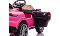 Pojazd elektryczny Porsche Cayenne, różowy