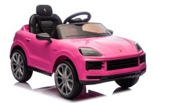 Pojazd elektryczny Porsche Cayenne, różowy