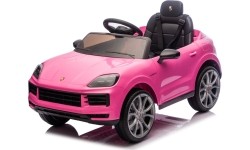 Pojazd elektryczny Porsche Cayenne, różowy