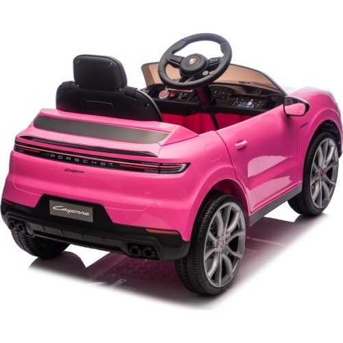 Pojazd elektryczny Porsche Cayenne, różowy