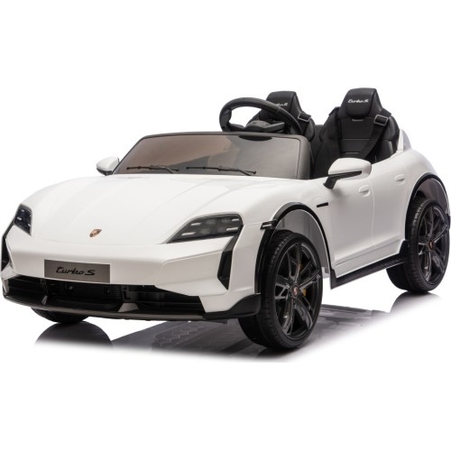 Pojazd elektryczny dla dzieci Porsche Taycan Turbo S, biały