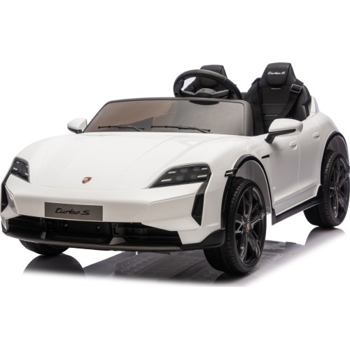 Pojazd elektryczny dla dzieci Porsche Taycan Turbo S, biały