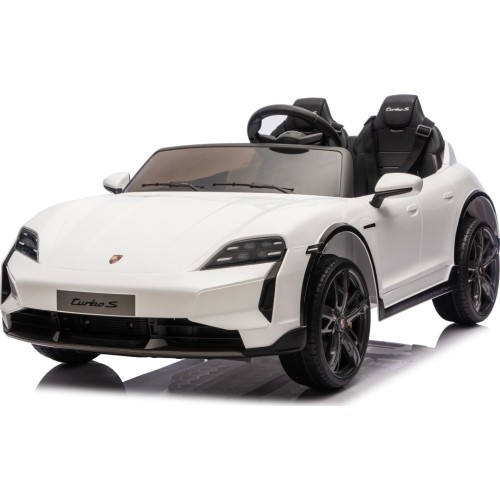 Pojazd elektryczny dla dzieci Porsche Taycan Turbo S, biały