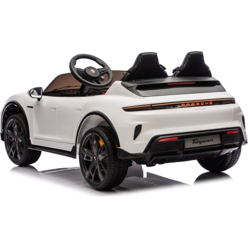 Pojazd elektryczny dla dzieci Porsche Taycan Turbo S, biały