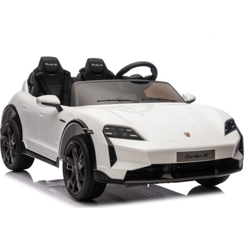 Pojazd elektryczny dla dzieci Porsche Taycan Turbo S, biały