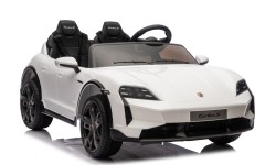 Pojazd elektryczny dla dzieci Porsche Taycan Turbo S, biały