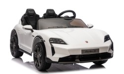 Pojazd elektryczny dla dzieci Porsche Taycan Turbo S, biały
