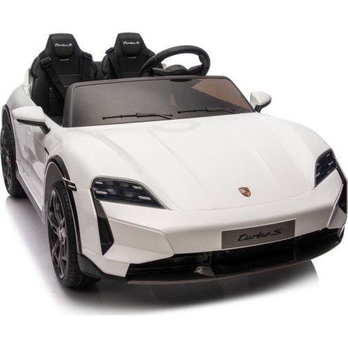Pojazd elektryczny dla dzieci Porsche Taycan Turbo S, biały