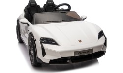 Pojazd elektryczny dla dzieci Porsche Taycan Turbo S, biały