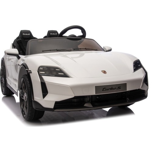Pojazd elektryczny dla dzieci Porsche Taycan Turbo S, biały