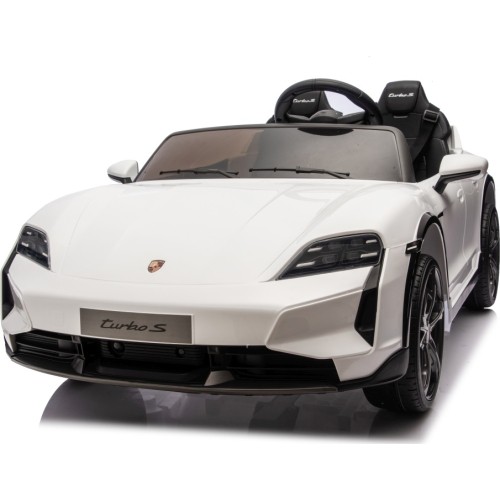 Pojazd elektryczny dla dzieci Porsche Taycan Turbo S, biały