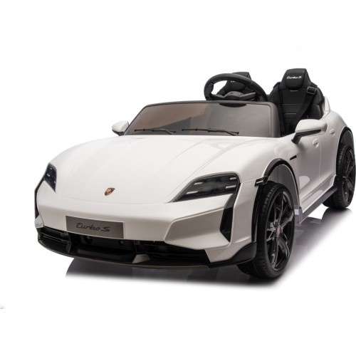 Pojazd elektryczny dla dzieci Porsche Taycan Turbo S, biały