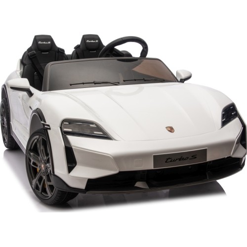 Pojazd elektryczny dla dzieci Porsche Taycan Turbo S, biały