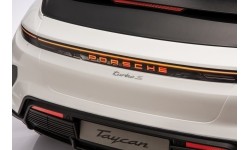 Pojazd elektryczny dla dzieci Porsche Taycan Turbo S, biały