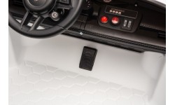 Pojazd elektryczny dla dzieci Porsche Taycan Turbo S, biały