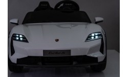 Pojazd elektryczny dla dzieci Porsche Taycan Turbo S, biały