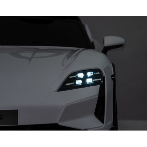 Pojazd elektryczny dla dzieci Porsche Taycan Turbo S, biały