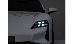 Pojazd elektryczny dla dzieci Porsche Taycan Turbo S, biały