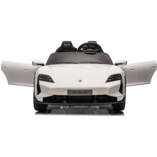 Pojazd elektryczny dla dzieci Porsche Taycan Turbo S, biały