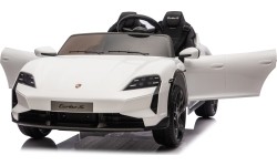 Pojazd elektryczny dla dzieci Porsche Taycan Turbo S, biały