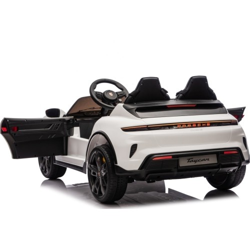 Pojazd elektryczny dla dzieci Porsche Taycan Turbo S, biały