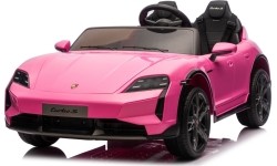 Pojazd elektryczny Porsche Taycan Turbo S, różowy