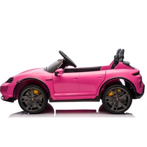 Pojazd elektryczny Porsche Taycan Turbo S, różowy