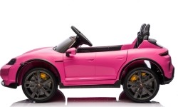 Pojazd elektryczny Porsche Taycan Turbo S, różowy