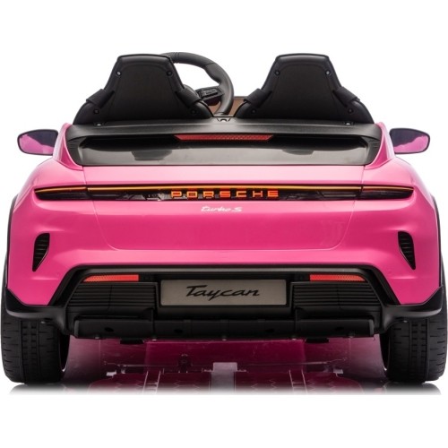Pojazd elektryczny Porsche Taycan Turbo S, różowy