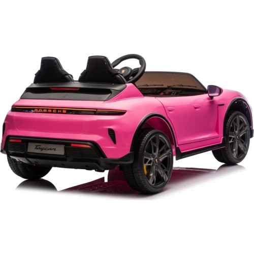 Pojazd elektryczny Porsche Taycan Turbo S, różowy
