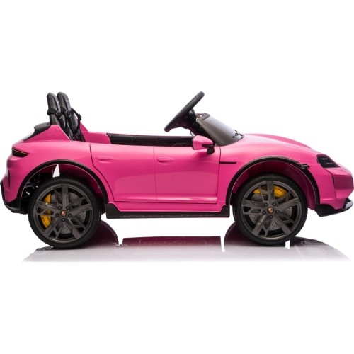 Pojazd elektryczny Porsche Taycan Turbo S, różowy