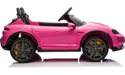 Pojazd elektryczny Porsche Taycan Turbo S, różowy