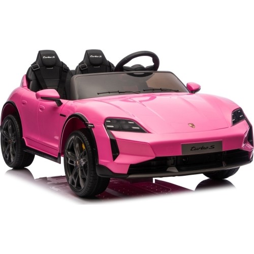 Pojazd elektryczny Porsche Taycan Turbo S, różowy